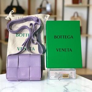 Bottega Veneta Lavender Crossbody Bag comes like new with box and dust bag